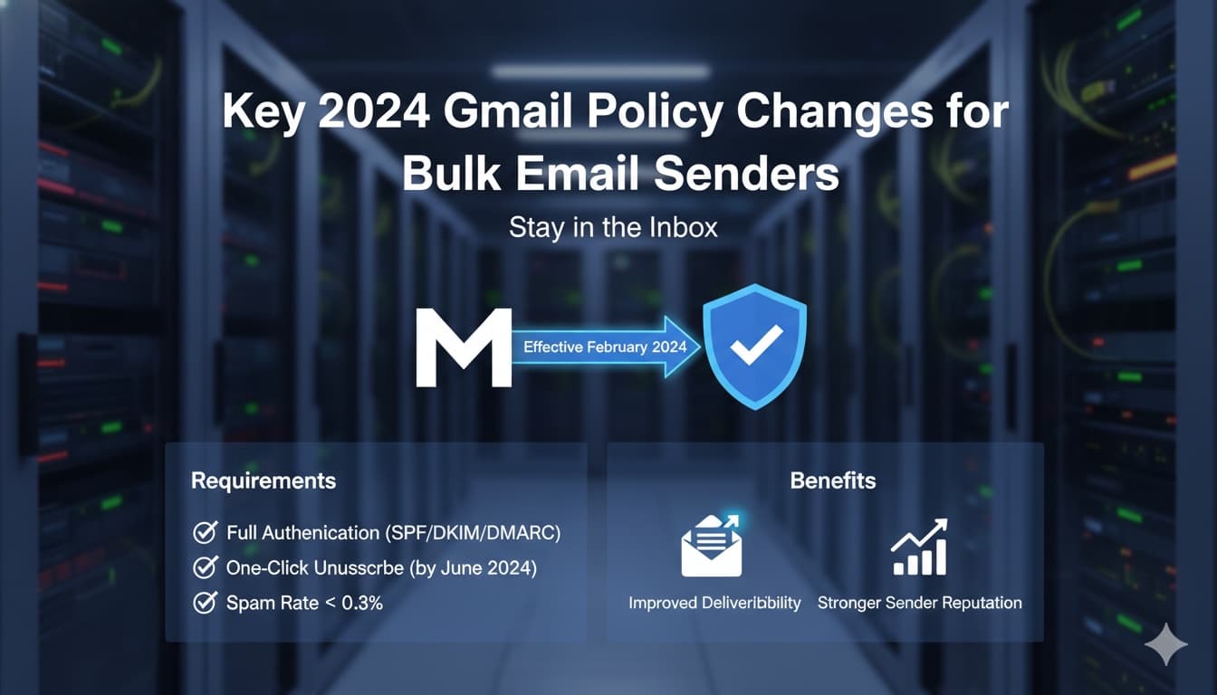 Get Ready: Key 2024 Gmail Policy Changes for Bulk Email Senders