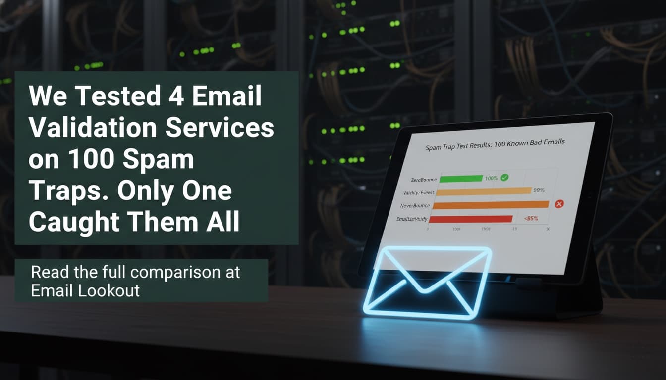 We Tested 4 Email Validation Services on 100 Spam Traps. Only One Caught Them All.